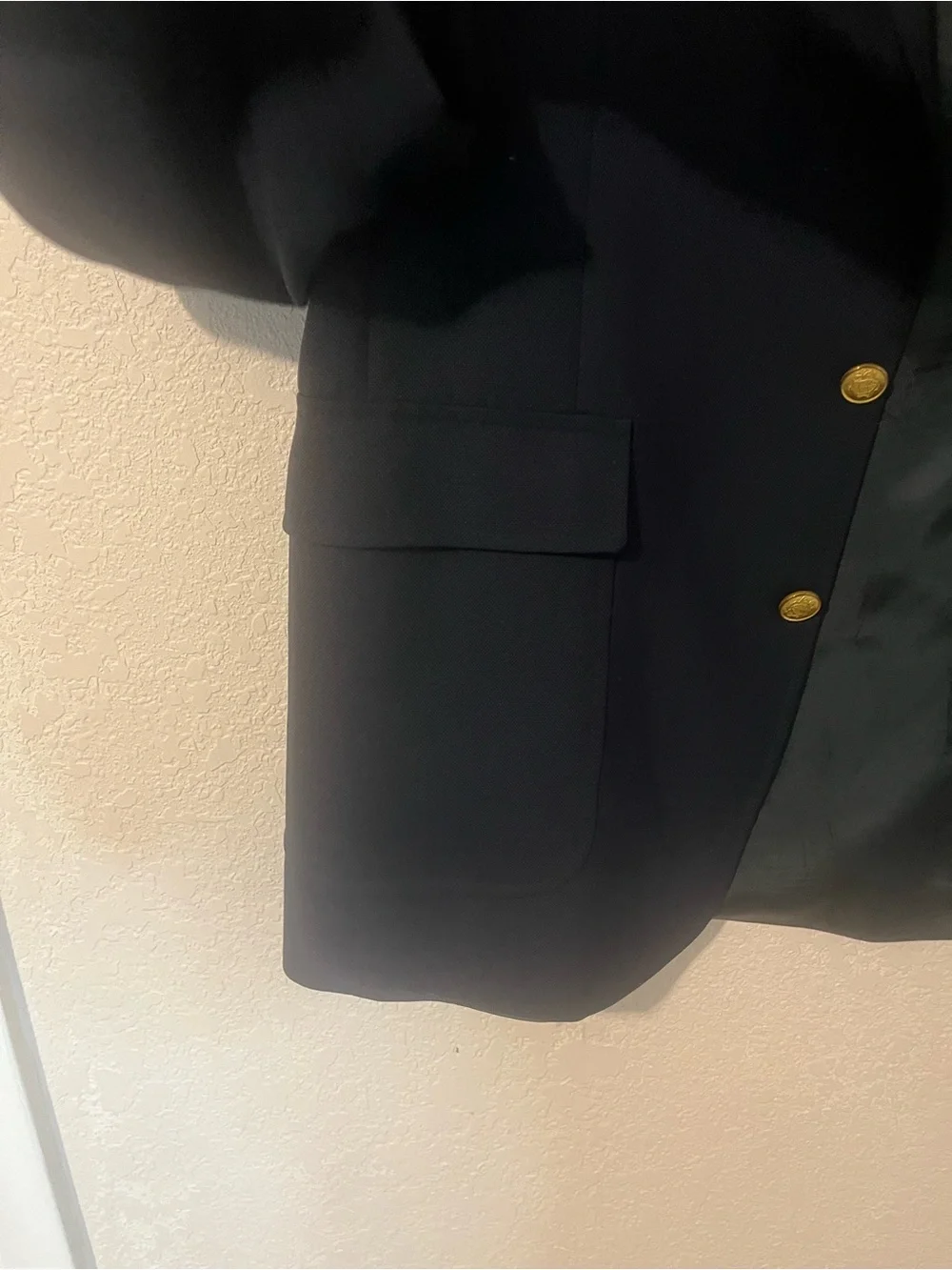 Craig Scott Men's Classic Navy Blazer with Gold Buttons size 44L
